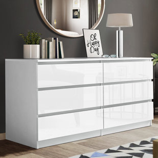 Wayfair white deals dresser 6 drawers